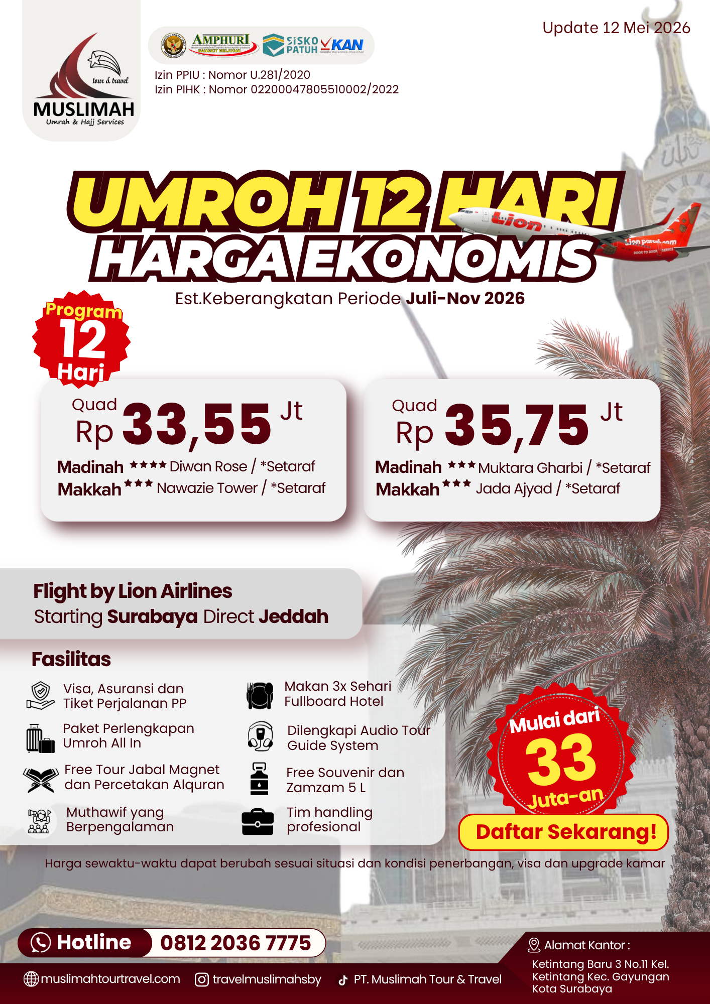 Umroh 12 Hari Harga Ekonomis